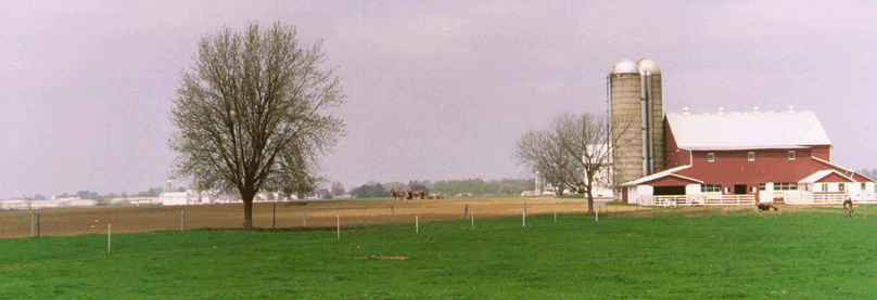 Amish farm image